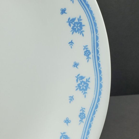 Corelle Morning Blue Dinner Plates Corning Blue Floral Dinner Plates - Picture 3 of 4